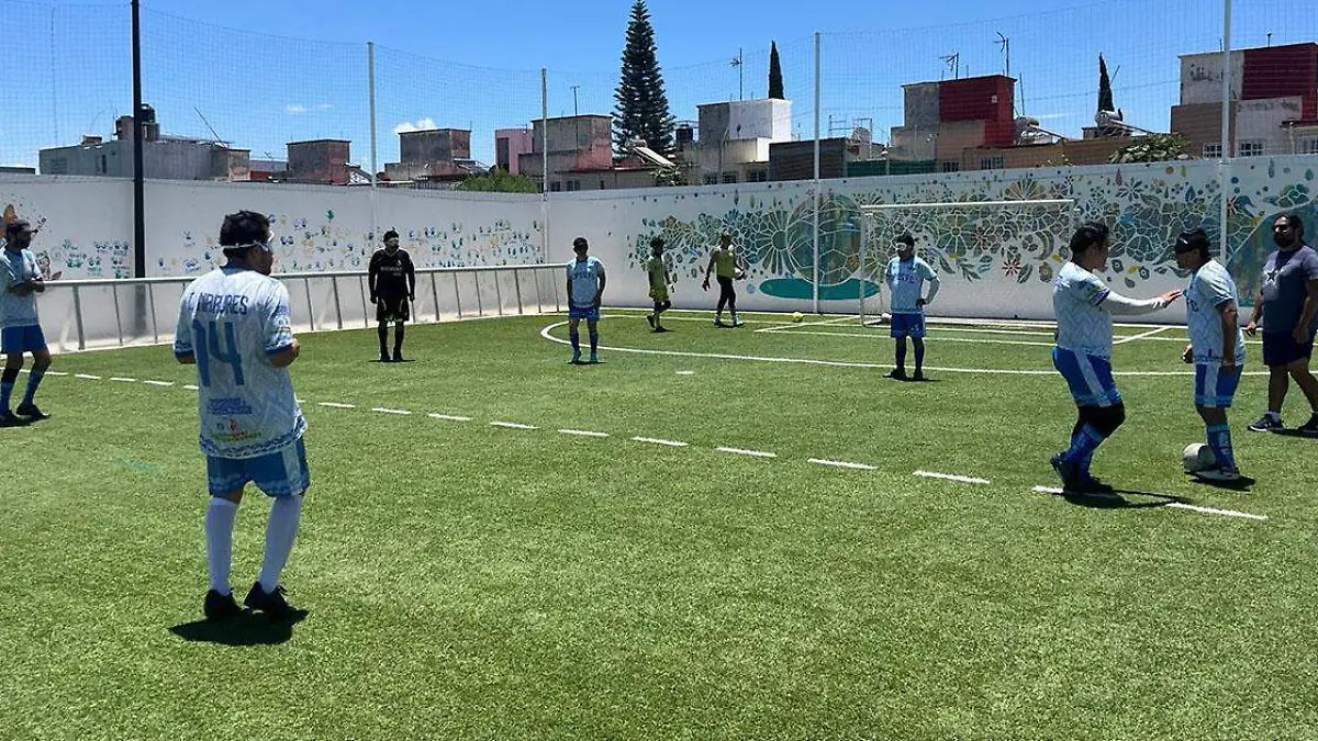 La Madriguera auspicia la primera fecha de la Liga Nacional de Futbol para Ciegos